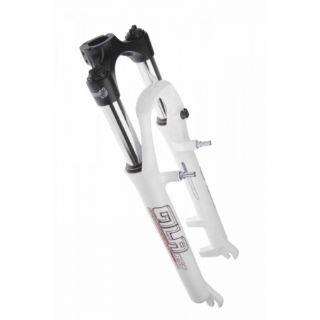 Вилка MTB 26" RST Gila T ход 100 мм под диск/под v-brake белая