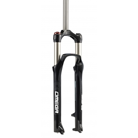 Вилка MTB 27.5" RST Omega RL ход 100 мм под диск гидравлический локаут черная