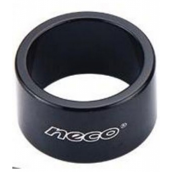 Кольцо спейсер 1 1/8" Neco высота 20 мм алюминиевое черное