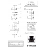 Рулевая колонка 1-1/8" VP VP-A61ACK интегрированная на полу картриджных подшипниках
