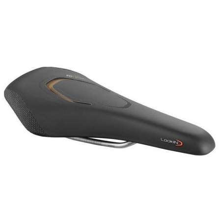 Седло Selle Royal Look IN ATHLETIC New 3D Skingel рейлы steel satin обивка Black Astrale с текстильной защитой unisex чёрное