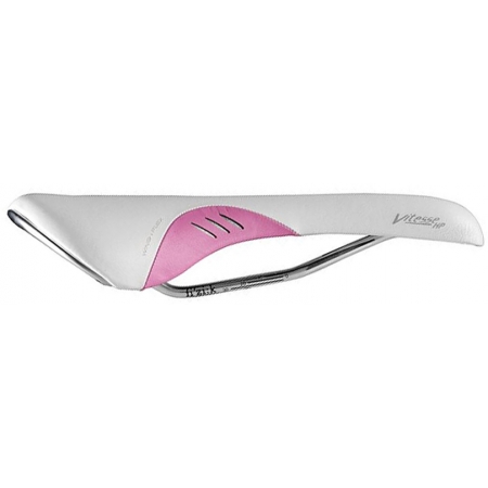 Седло FI'ZI:K Vitesse HP K:ium верх Microtex бело-розовое