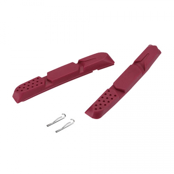 Вставки в тормозные колодки Jagwire Switchback Tri-Zone Red Zone JS91DRZ для V-brake красные