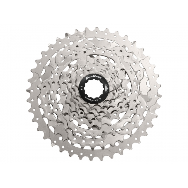 Кассета на 8 звезд 11-40T SUN RACE M680 MTB никелированная