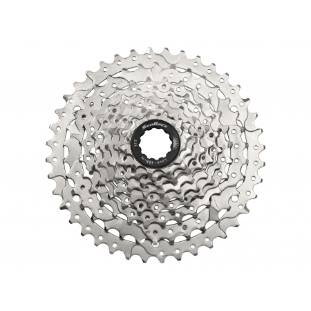 Кассета на 9 звезд 11-40T SUN RACE M990 MTB алюминиевый паук никелированная
