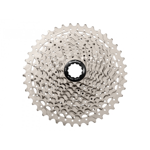 Кассета на 10-k 11-40T SUN RACE MS2 MTB алюминиевый паук никелированная