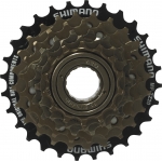 Трещотка индексированная SHIMANO MF-TZ20 звезды 14-28T ED на 6 скоростей черная