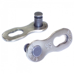 Замок велосипедной цепи KMC CL566R-NP на 9 скоростей для цепей Shimano и Sram 2 штуки
