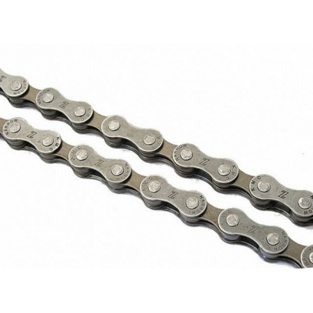 Велосипедная цепь KMC Z50 на 6 и 7 скоростей 116 звеньев 1/2" x 3/32" серо-коричневая