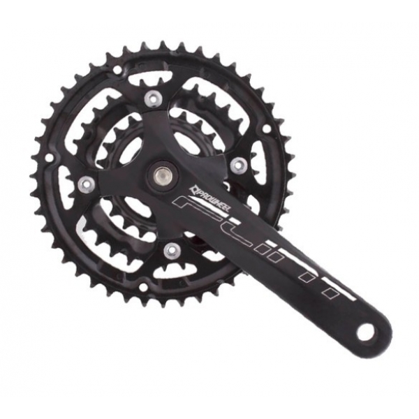Шатуны и передние звезды PROWHEEL Flint-401 звезды 44/32/22T длина 170 мм черные