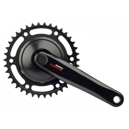 Шатуны с передней звездой Shimano FC-C6000 NEXUS звезда 38 зубьев черные