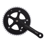 Шатуны и передние звезды PROWHEEL SINGLE Solid-246T-F-1 звезды 46T длина 175 мм черные