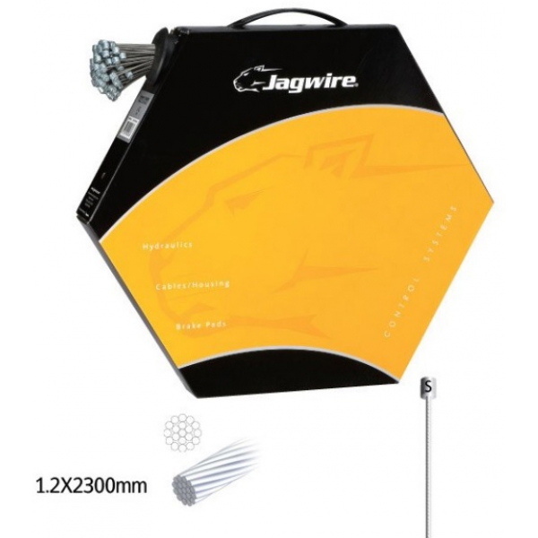 Трос переключателя JAGWIRE Basics 12RG2300 гальванизирован 1.2х2300 мм Sram, Shimano