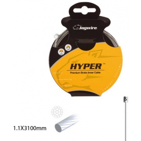 Трос переключателя JAGWIRE 73SS3100 шлифованная нержавейка 1.1х3100 мм Sram, Shimano