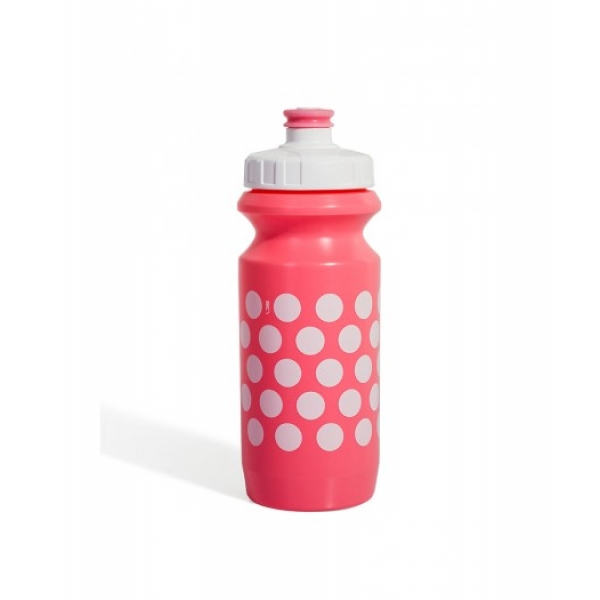 Фляга 0,6 л Green Cycle Polka Dot розовая в горошек с белой крышкой