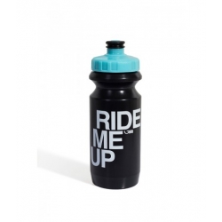 Фляга 0,6 л Green Cycle Ride Me Up черная с голубой крышкой