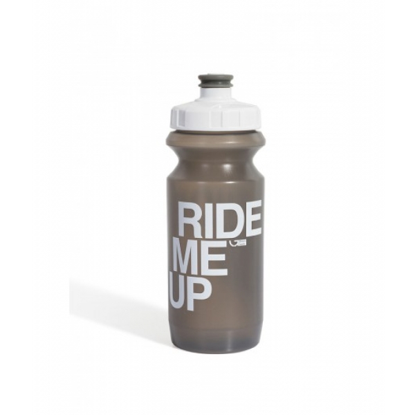 Фляга 0,6 л Green Cycle Ride Me Up серая с белой крышкой