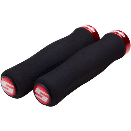 Грипсы SRAM LOCKING GRIPS FOAM CONT 129 мм чёрные с красным