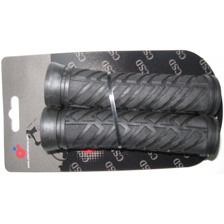 Грипсы TW CSG-620BK+BK 127 мм резиновые черные