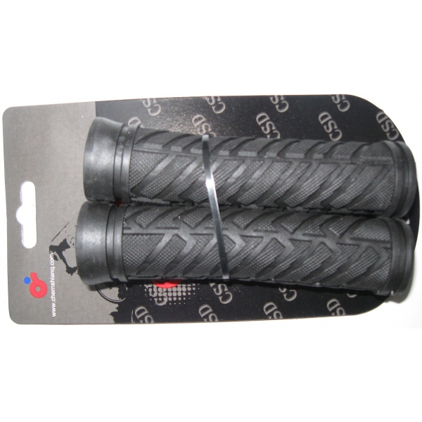 Грипсы TW CSG-620BK+BK 127 мм резиновые черные