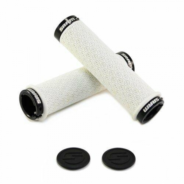 Грипсы LOCKING GRIPS DH SRAM SILICONE белые