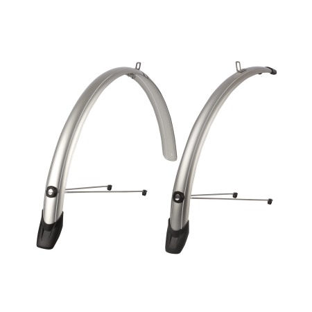 Комплект крил POLISPORT Towny 28" (51 мм) CITY/TRECKING сріблястий