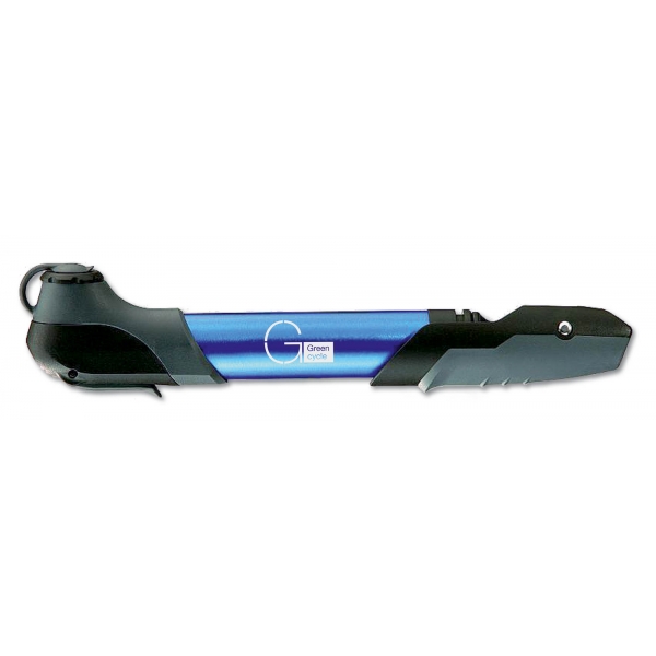Мининасос Green Cycle GCP-96A алюминиевый Presta и Schrader синий