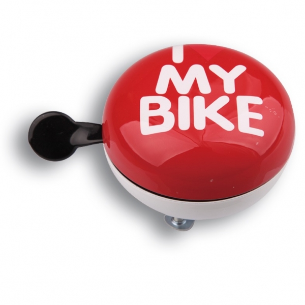 Динг-Донг Green Cycle GCB-1058S I love my bike диаметр 80мм красный