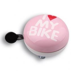 Динг-Донг Green Cycle GCB-1058S I love my bike диаметр 80мм розовый