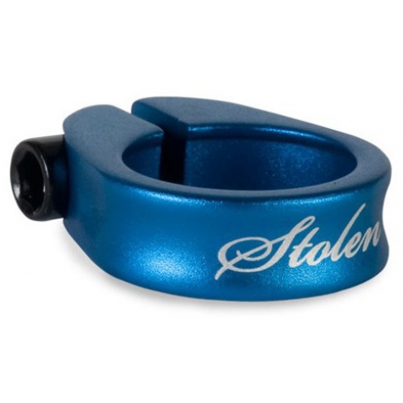 Хомут STOLEN Choker Single Bolt для подседельной трубы синий