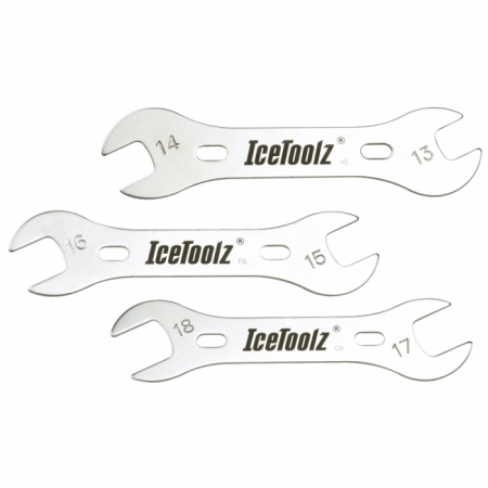 Ключи ICE TOOLZ 37X3 конусные на 13-14, на 15-16, на 17-18 комплект из 3 штук
