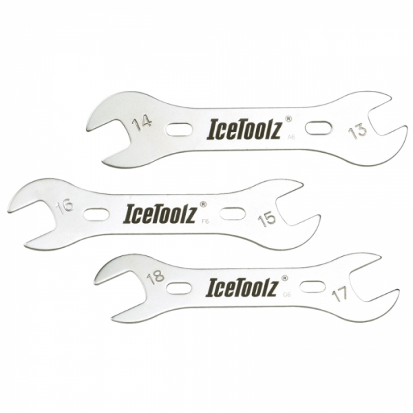 Ключи ICE TOOLZ 37X3 конусные на 13-14, на 15-16, на 17-18 комплект из 3 штук Ключи ICE TOOLZ 37X3 конусные на 13-14, на 15-16, на 17-18 комплект из 3 штук