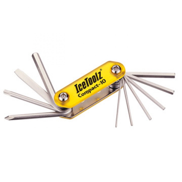 Мультитул Ice Toolz 94A5 Compact-10 складной 10 инструментов желтый
