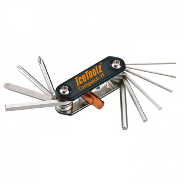 Мультитул Ice Toolz 95A5 Compact-11 складной 11 инструментов черный