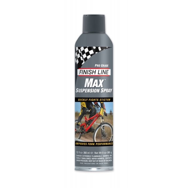Жидкость для очистки вилок FINISH LINE Max Suspension спрей объём 360 мл