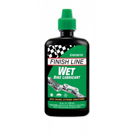 Смазка для цепи FINISH LINE SYNTHETIC Cross Country для влажных погодных условий объём 120 мл