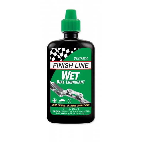 Смазка для цепи FINISH LINE SYNTHETIC Cross Country для влажных погодных условий объём 120 мл