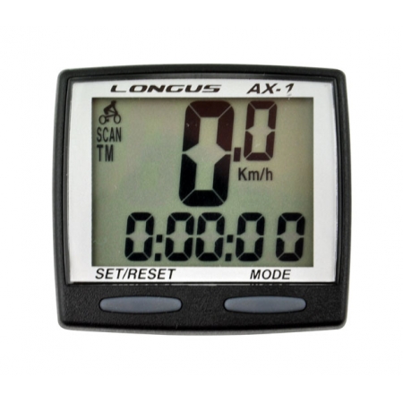 велокомпьютер Longus AX-1 проводной 8 функций черный