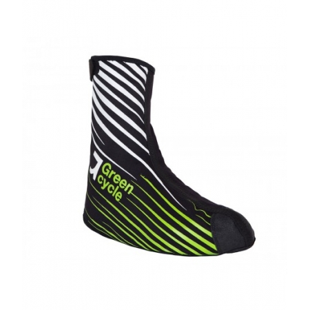 Велосипедные бахилы Green Cycle NC-2461-2014 размер S черно-зеленые