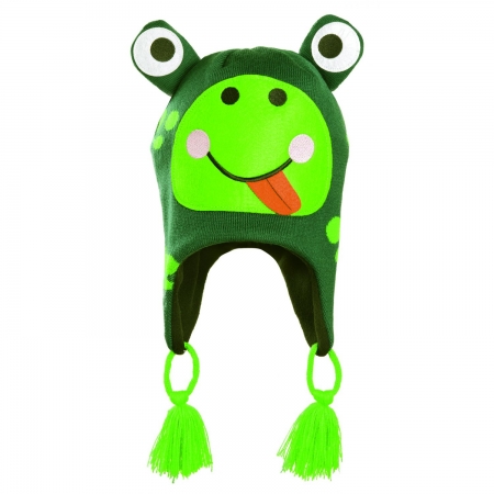 Шапка детская Kombi Bob the Frog Лягушка зеленая