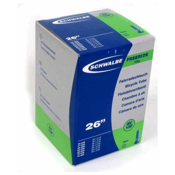 Камера 26" x 2.10"-3.00" (54/75-559) Schwalbe AV13F ниппель AV 40 мм TR4 Freeride