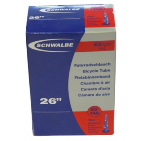 Камера 26" x 1.50"-2.10" (40/54-559) Schwalbe SV14A ниппель SV 40 мм XXLight AGV