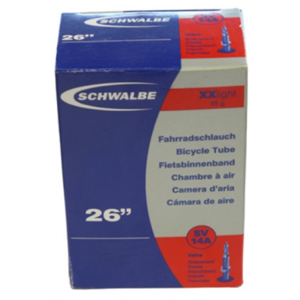 Камера 26" x 1.50"-2.10" (40/54-559) Schwalbe SV14A ниппель SV 40 мм XXLight AGV