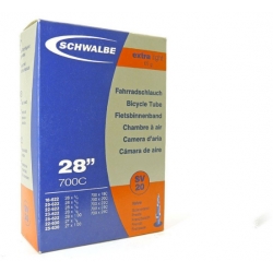 Камера 28" (700C) x 3/4"-1.00" (18/25-622/630) Schwalbe SV20 ниппель SV 60 мм Extra Light AGV