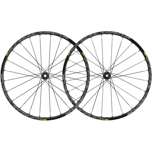 Колесо переднее и заднее 27,5" МТБ Mavic CROSSMAX ELITE бескамерные под дисковый тормоз ось 15/12 мм с адаптерами на QR 9 мм