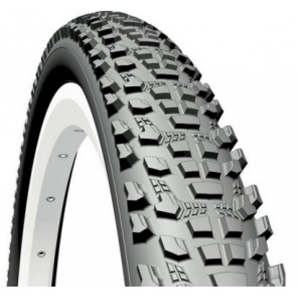 Покрышка 26" x 2.10" (54-559) MITAS Rubena OCELOT V85 черная с белой полосой