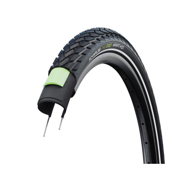 Покришка 28X2.15 (55-622) Schwalbe Green Marathon Perf GreenGuard B/B-SK+RT HS620 ADDIX Eco 67EPI 38B чорна