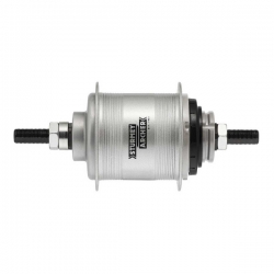 Втулка задняя планетарная Sturmey Archer AW TSS33 36H на 3 скорости ось 163/116 звезда 18T для ножного тормоза серебристая
