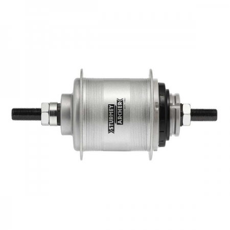 Втулка задняя планетарная Sturmey Archer AW TSS33 36H на 3 скорости ось 163/116 звезда 18T для ножного тормоза серебристая