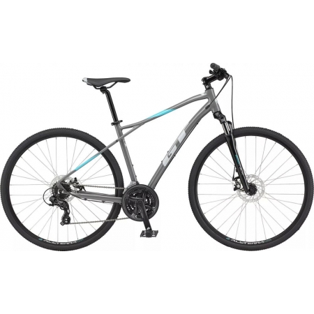 Велосипед гібридний 28" GT Transeo Comp 2023 сірий